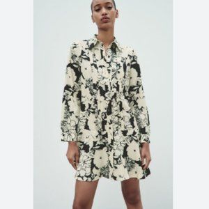 Zara Printed Shirt Dress - XS